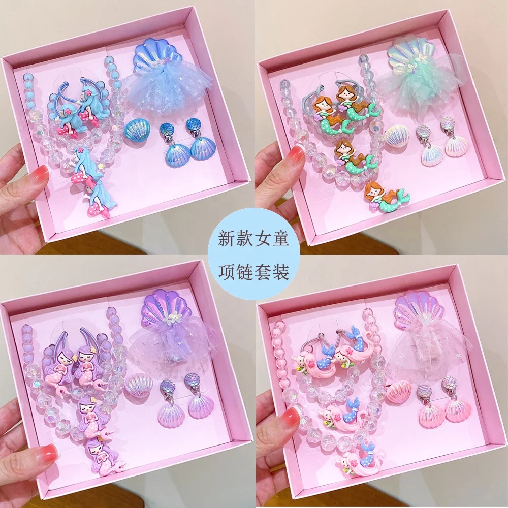 Girls' Accessories 10 Piece Set Necklace Bracelet Ring Jewelry Set