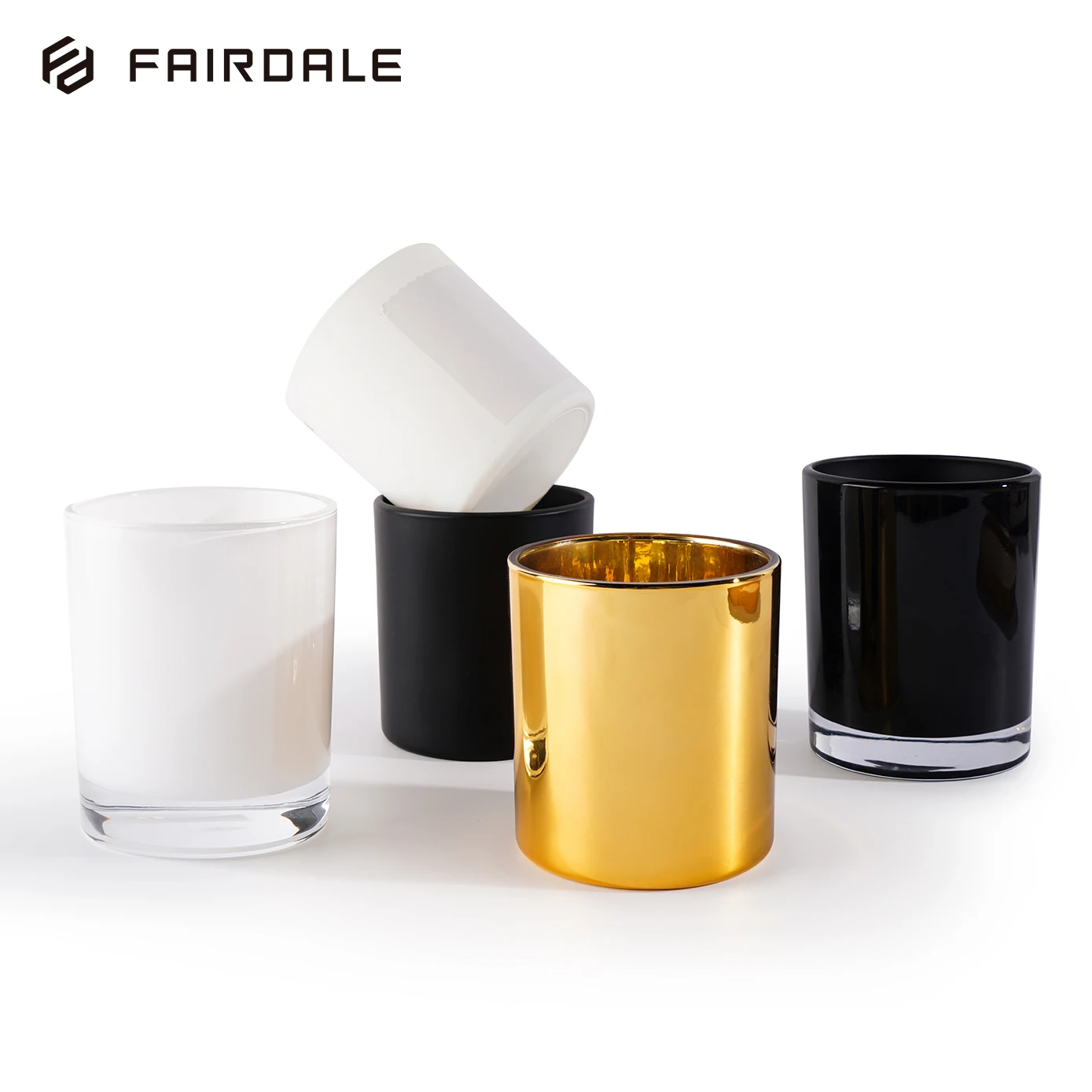 Custom Wholesale Matte Vessels Empty 8Oz Container Black Glass Candle ...