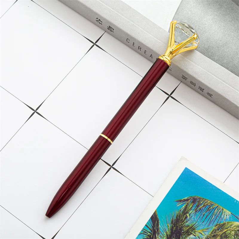 Рекламная подарочная ручка индивидуальная шариковая металлические шариковые ручки со стразами и