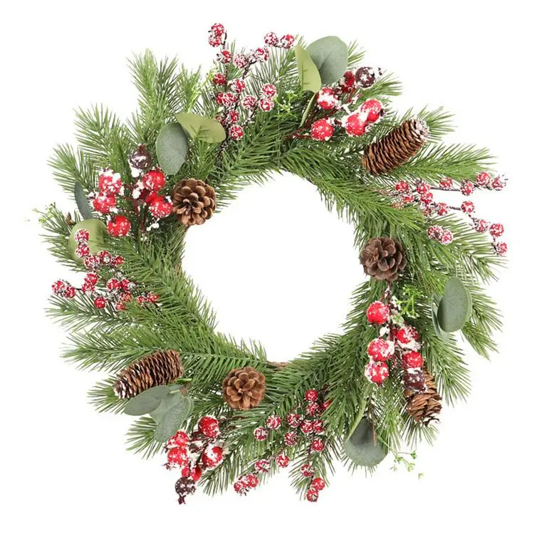 Christmas Decoration Wreath Red Fruit Wreath Wall Hanging Christmas Vine Ring Decoration Wall Hanging Handmade Ornaments Buy Christmas Tree Garlands Christmas Decoration Garland Christmas Decoration Ornament Product On Alibaba Com