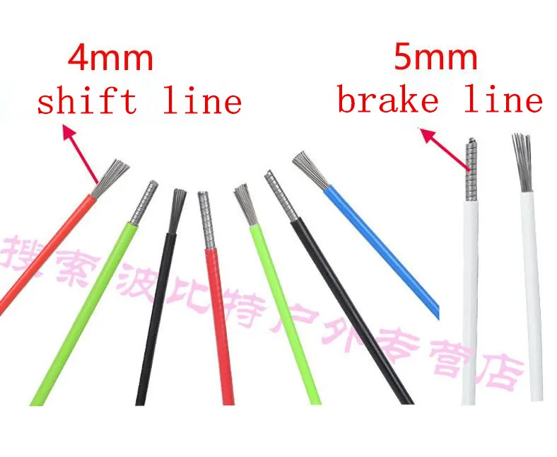 Bike Brake Cable 20pcs Bike Shift Brake Tube Mountain Road Bicycle Brake Cable Gear House Tube Housing Transmission Shift Line Cables Wire 