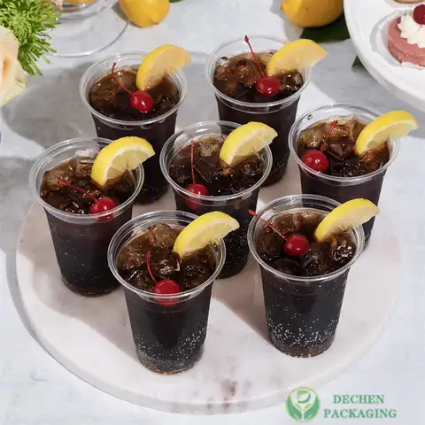 Продукция из стаканчиков и крышек от DECHEN PACKAGING.