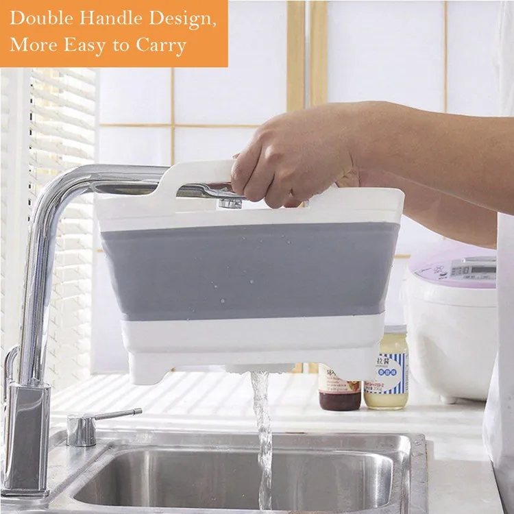 Amazon, лидер продаж, Портативная Складная Пластиковая Складная Ванна, раковина, раковина