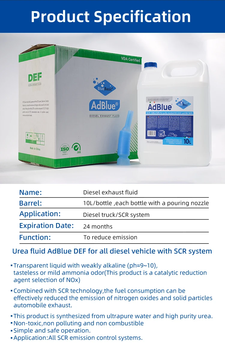 32.5% Aus32 Adblue Def Diesel Exhaust Fluid Aqueous Urea Solution ...