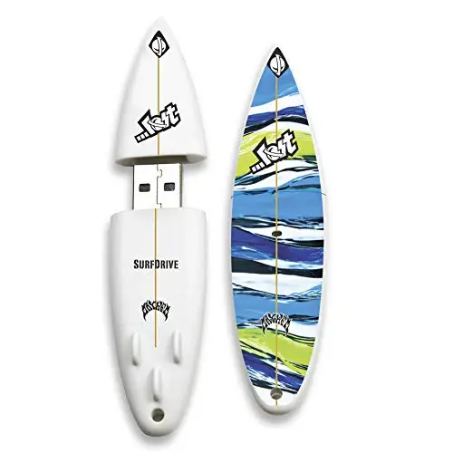 Personalized New USB 2.0 Surfboard Shape Flash Drive with 5-Year Warranty
