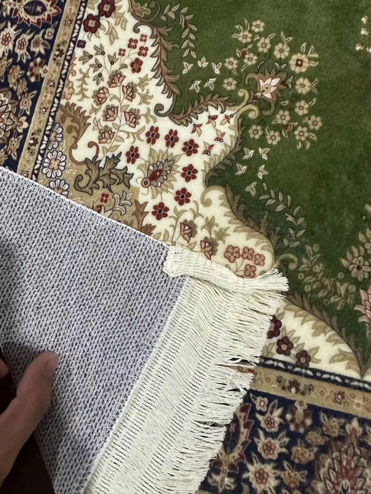Tapis de prière en jacquard polyester antidérapant pour maison_voghion.com