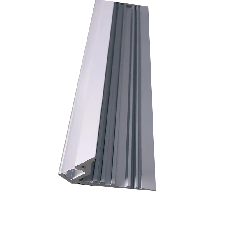 New Style Hot Sales Grooved Stair Nosing Edge Led Step Aluminum Profile For Walking Area