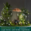 Juego de camping tropical listo para colocar
