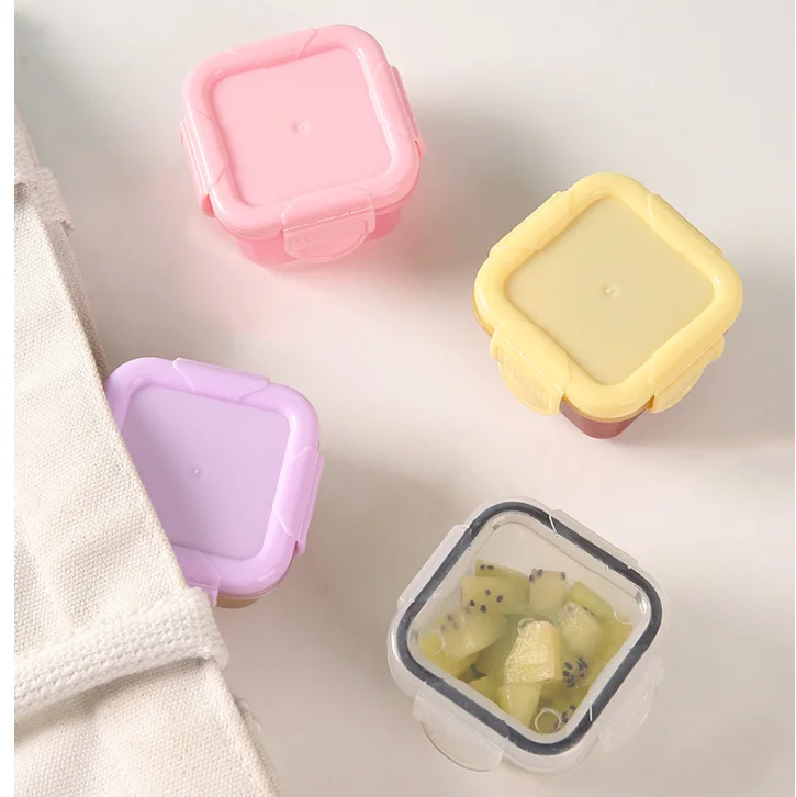 Mini Fresh-keeping Box Food Grade Thickened sealed Baby Food Box Children's Household Storage Box for Jam Packaging
