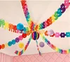 Guirnaldas de flores*8 piezas+Linternas de papel*4 piezas+Bola de panal*1 pieza