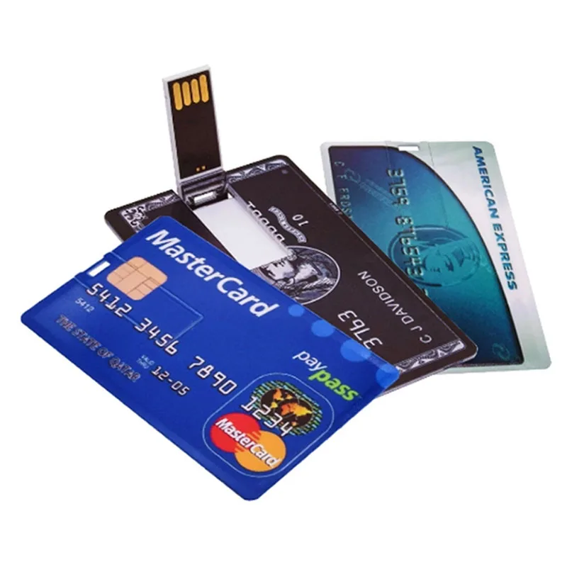 Custom Credit Card Usb Flash Drive Promotional Business Card Usb 4gb 8gb 16gb 32gb 64gb Memoria 3425