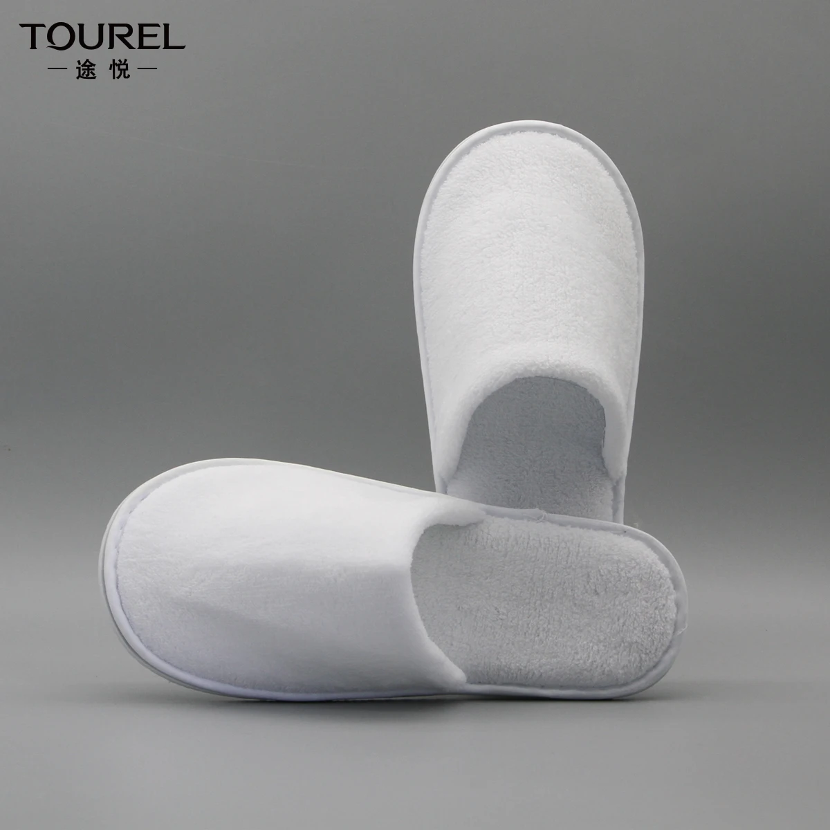 Yangzhou United Factory Custom Logo Bride and Bridesmaid Wedding Slipper  Hotel Amenities