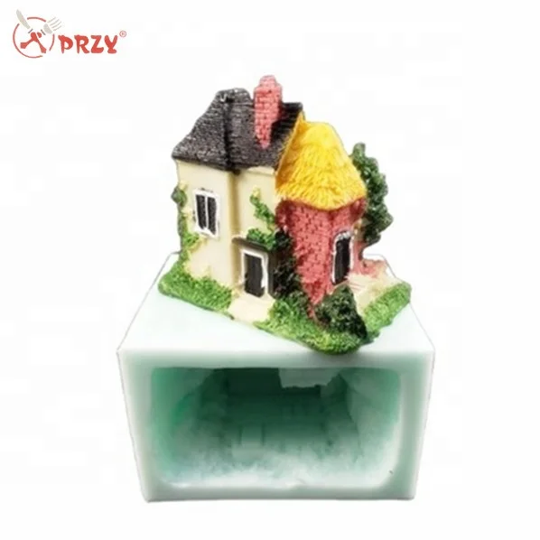 4种样式房屋造型系列硅胶模具