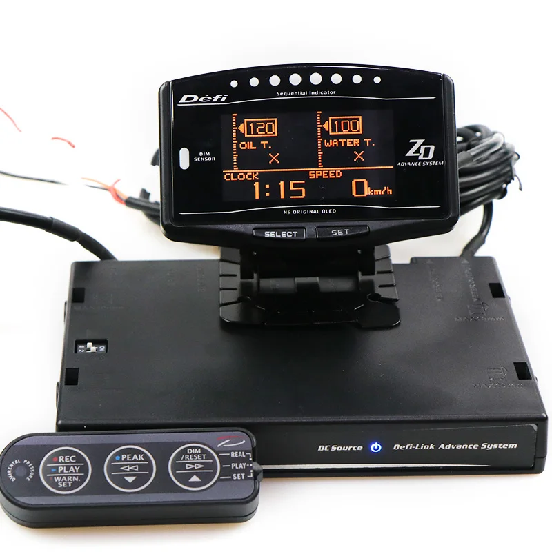 Full Kit Universal New Version Lcd Gauge Defi Advance Zd Link Meter Led