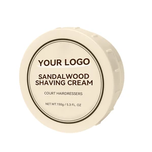 Premium Disposable Men's Shave Cream Sandalwood Aloe Vera Centella Asiatica & Moisturizing Soothing Hydration Travel-Friendly