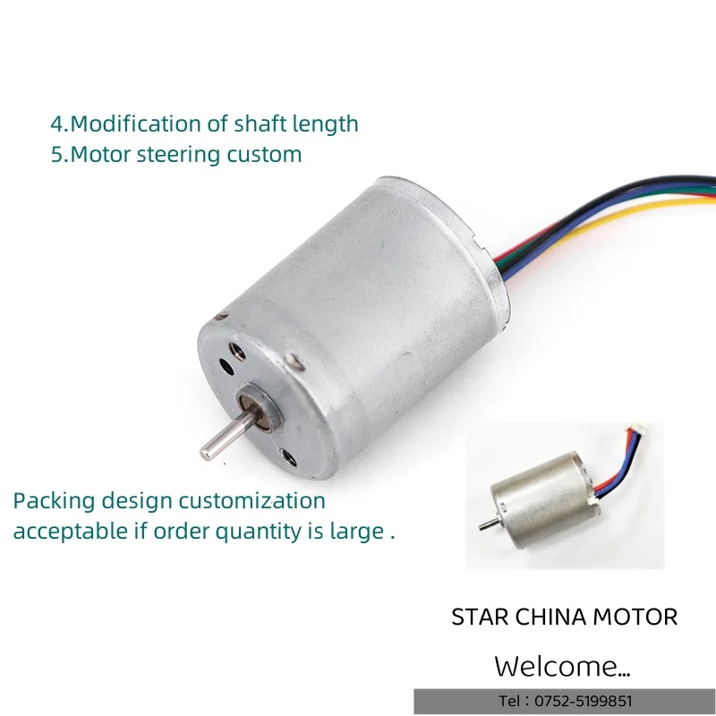 Brushless Electric Mini Motor, 12V, 6000rpm, 2430, BLDC - detail 12