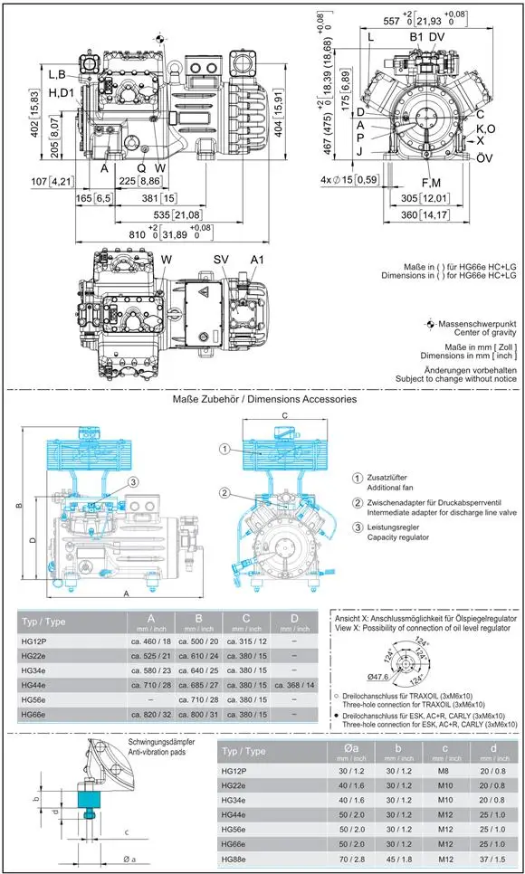 HGX66e/1750-4S Bock R134A compressor refrigeration compressor price