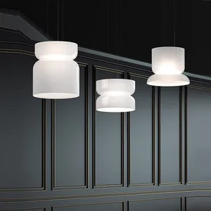 Nordic Minimalist Hotel Dining Room Chandelier Egg French Glass LED Light with 3-Year Warranty for Bedroom Study