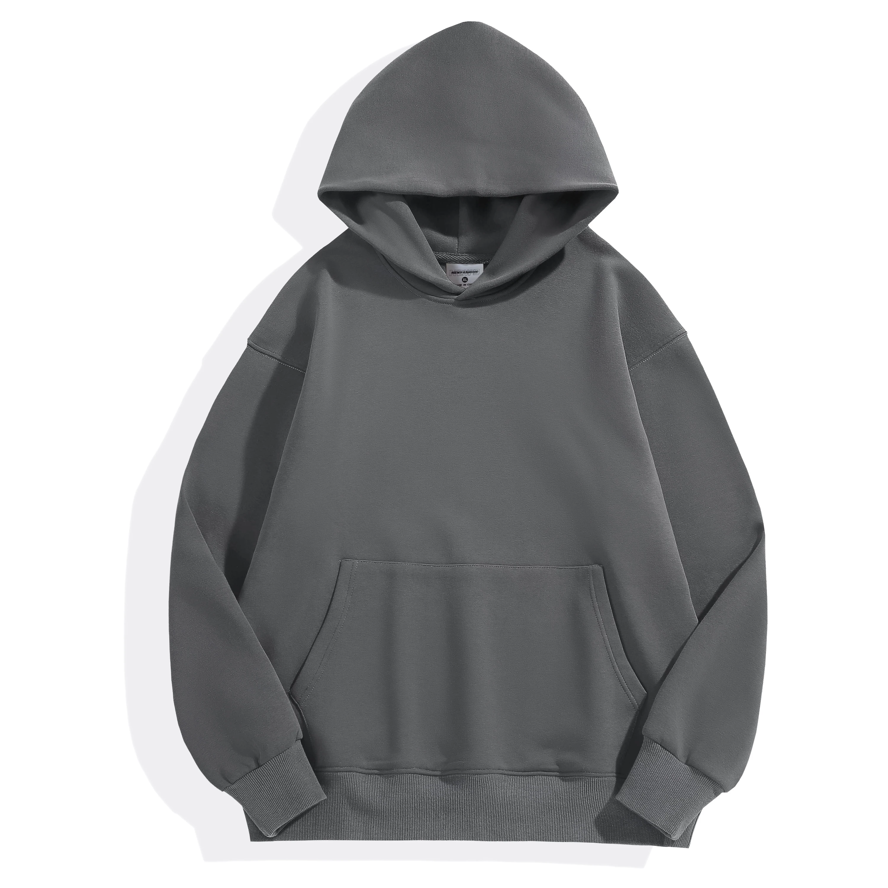 Wholesale Heavyweight Thick Blank Plain Heavyweight Oversized Hoodies 500  Gsm Blank Fleece No String Oversized Hoodie