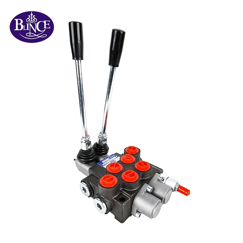 5 Spools Hydraulic 2 Stoke Valve Dump Truck Proportional Monoblock P40 P80 P120 Hydraulic Directional Control Valve for Forklift