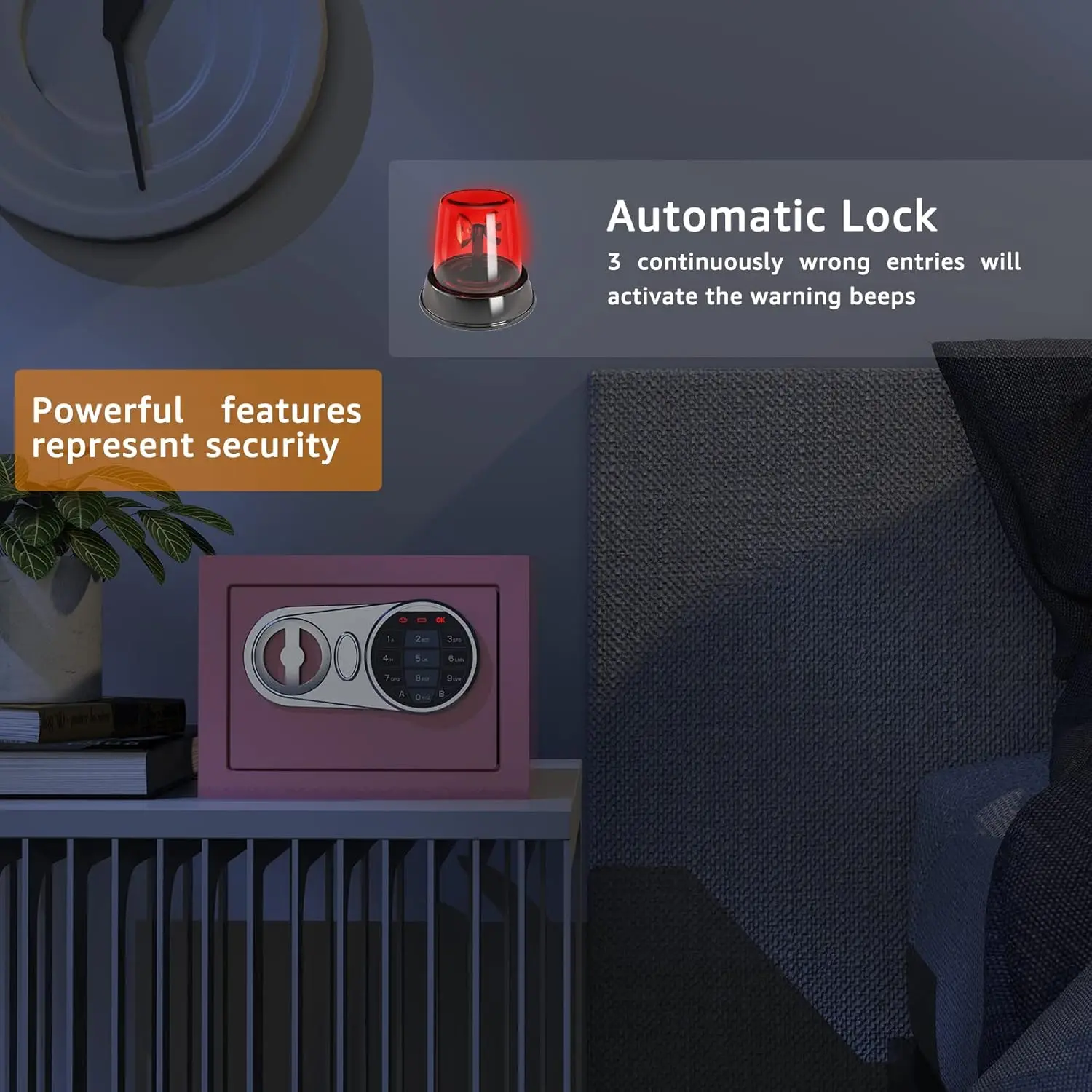 CEQSAFE Digital Security Mini Safe Stainless Steel Deposit Box for Money Home Office Hotel factory