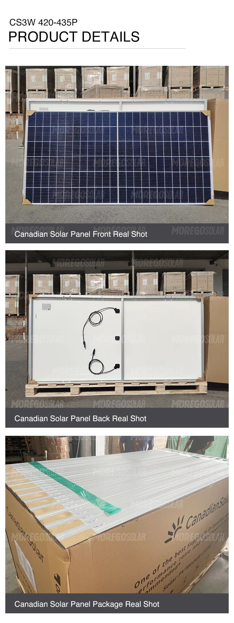 Canadian Solar Panel Module 360w 380w 390w 395w 400w 430w 435w 440w