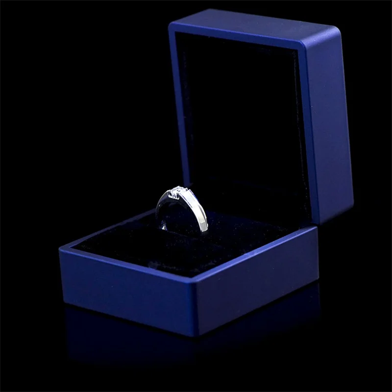 HMOIS ring customized 18k 0.5ct plated gold ring round vvs unique moissanite ring