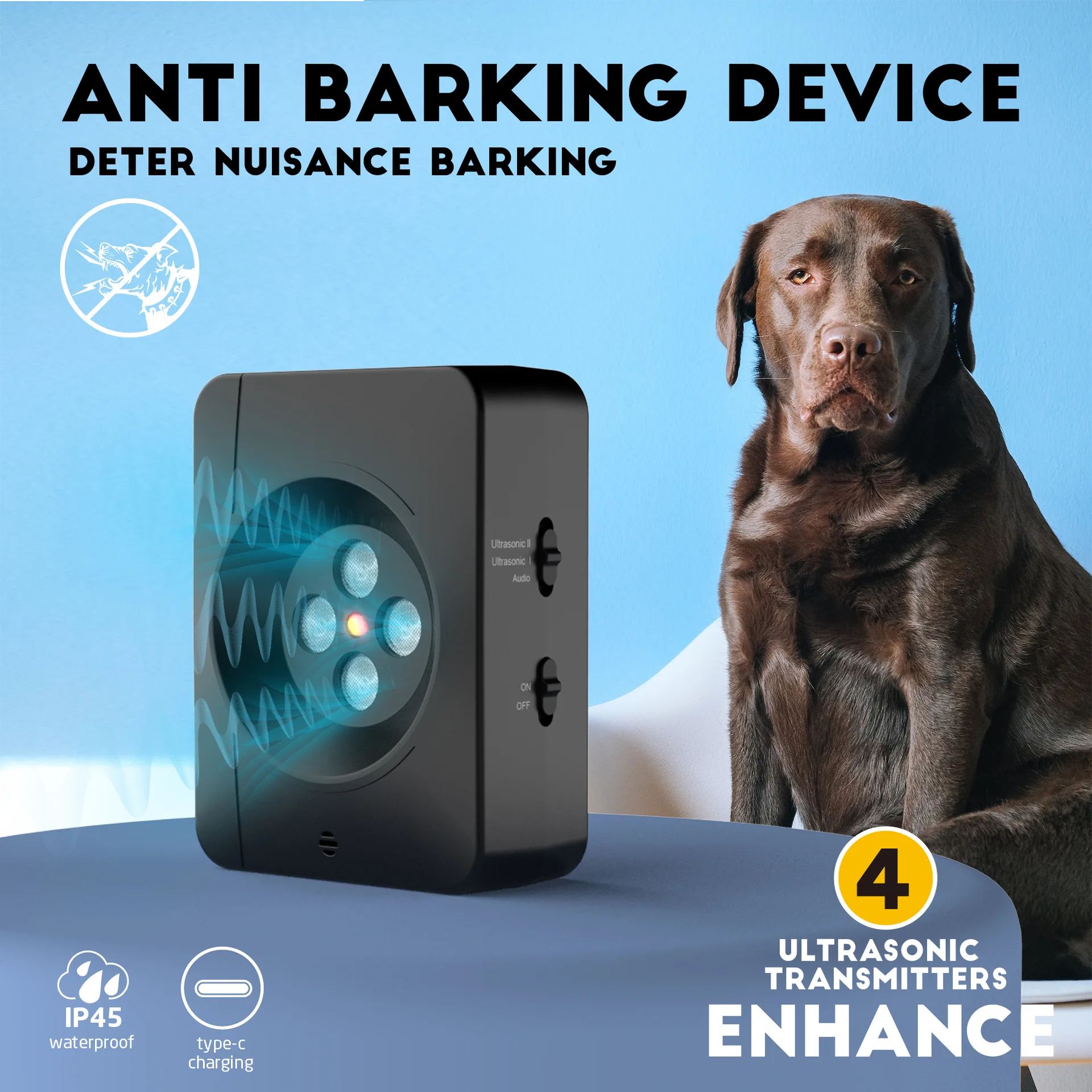 Bark Collar Small Dog Dog Barking Remote Control Anti Barking