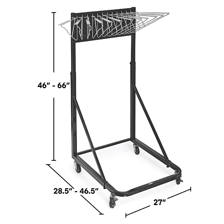 Kojem Mobile Blueprint Storage Rack, adjustable Vertical Poster Display Rack  & Plans Holder, File Organizer Stand Storage for Home Office，with 12 Pivot  Brackets（Black） 