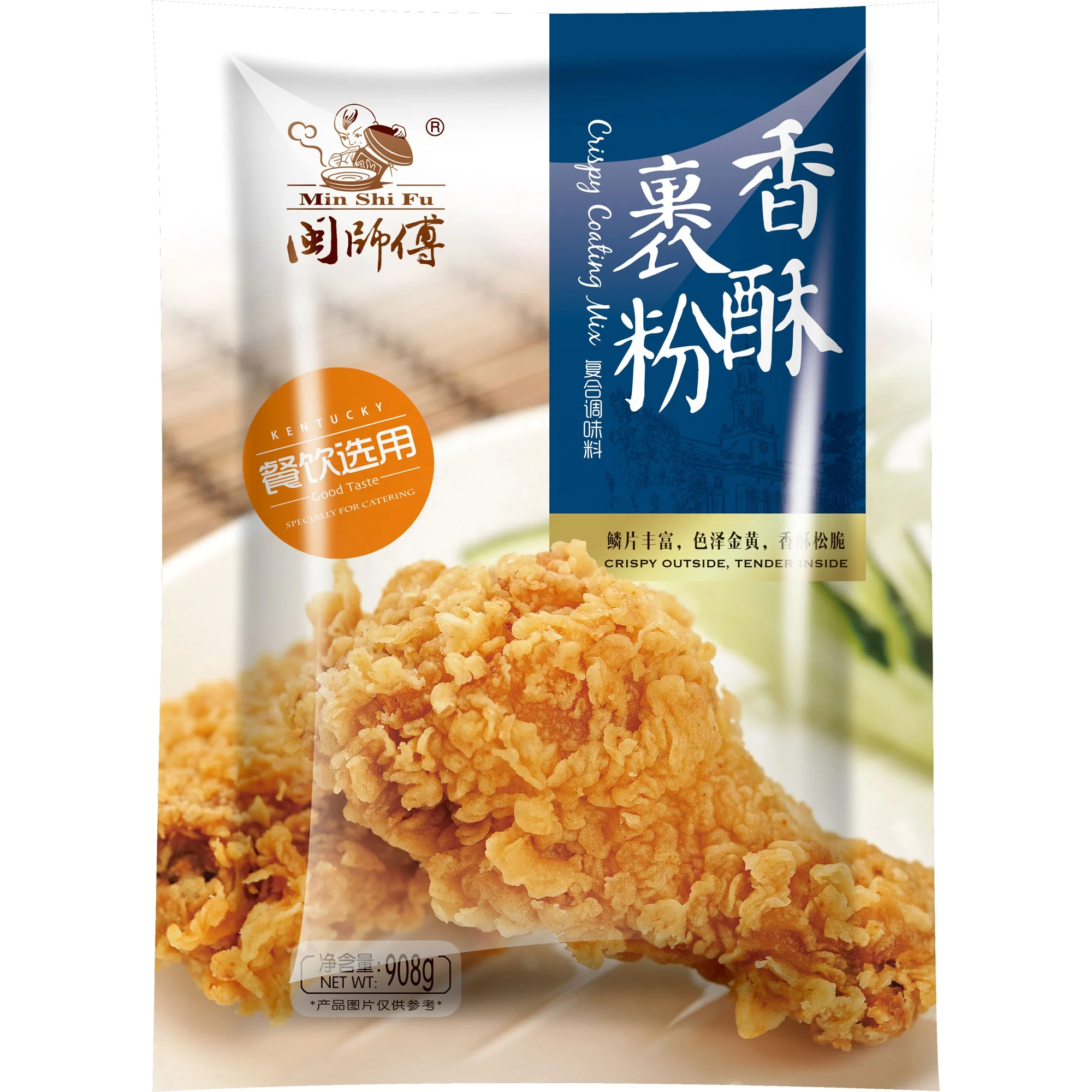 Min Shi Fu Brand Fried Chicken And Seafood Powder Tempura Flour 908g X