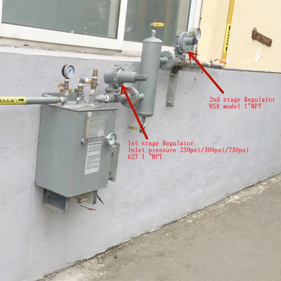 First Stage and Second Stage Pressure Gas Regulator Use on With the  LPG Vaporizer