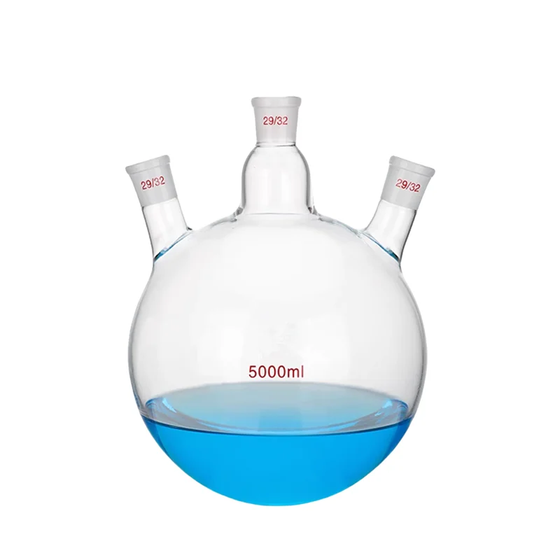Boiling Flask Laboratory Standard Ground Joint Glasswares Triple-Neck Round Bottom Flask