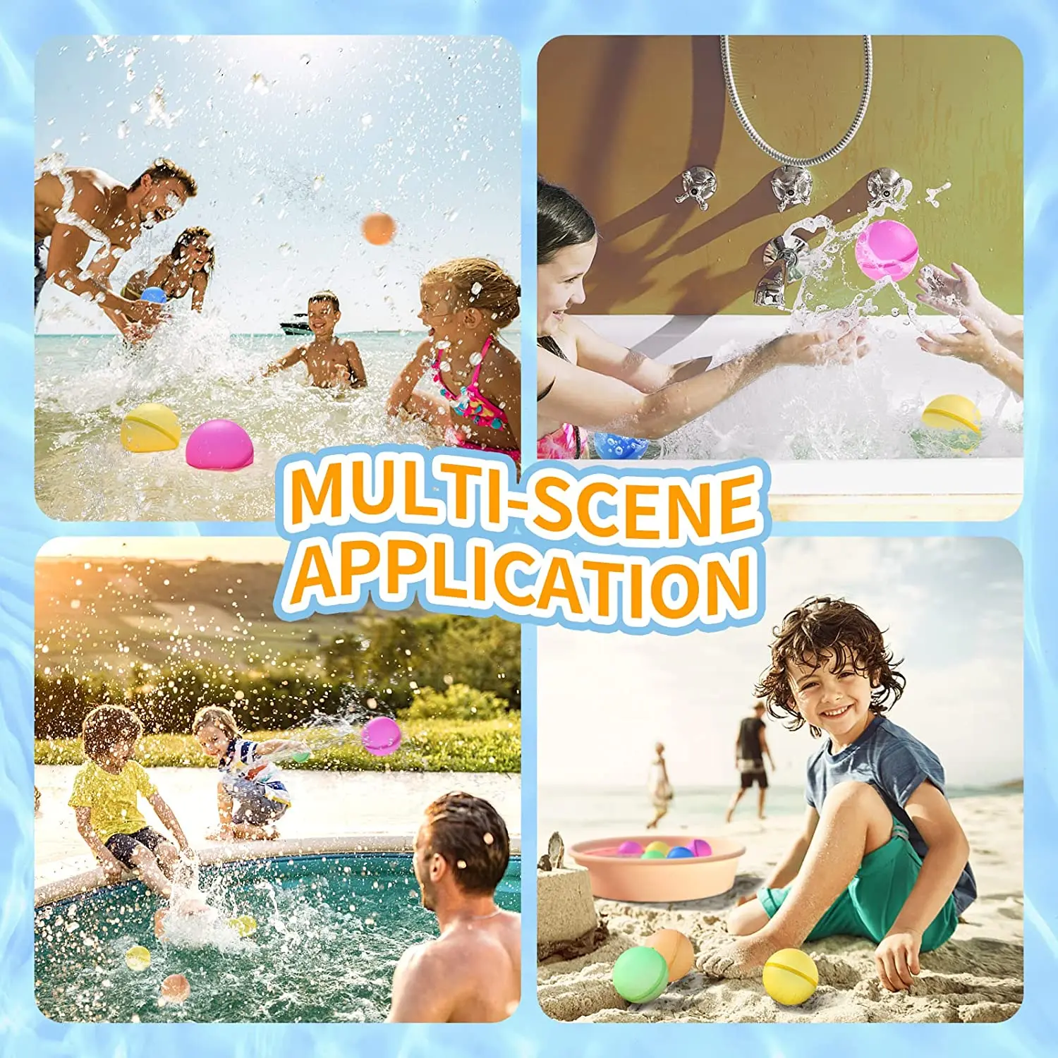 2023 Magic Reusable Silicone Splash Water Balloons Balls Bomb