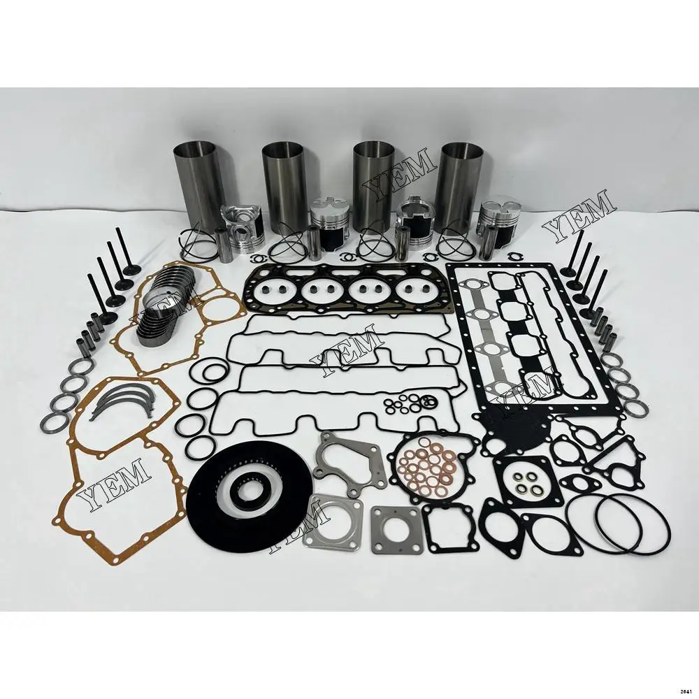 Rebuild Kit With Valves Engine Bearings Cylinder Liner Piston Rings Full Gasket Kit Fit for Caterpillar 3024