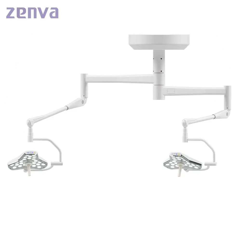 Hospital Medical Surgical Shadowless Lamp Double Arms  Led Light for Dental Clinic