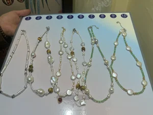 YOB White South Sea Pearl  Baroque Shape Alloy Choker Necklace Elegant Party Daily Fashion Jewelry