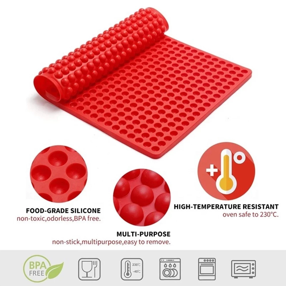Moule En Silicone 468 Cavités Pour Biscuits Chien - Tapis Cuisson Réutilisable + Spatule