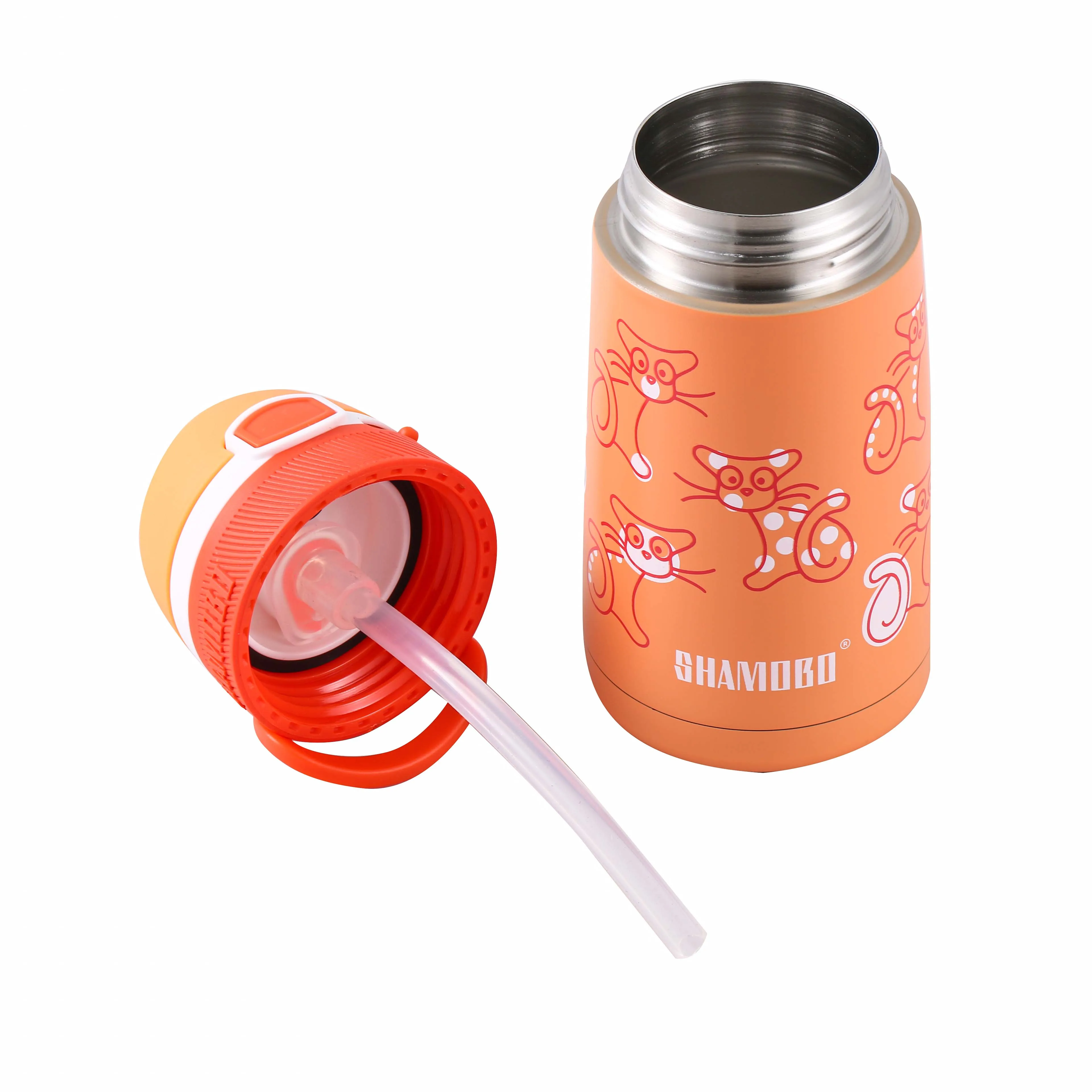 Professional Manufacture Customized Silicon Bottom Pad Vacuum Insulated Stainless Steel Baby Thermal Water Bottle