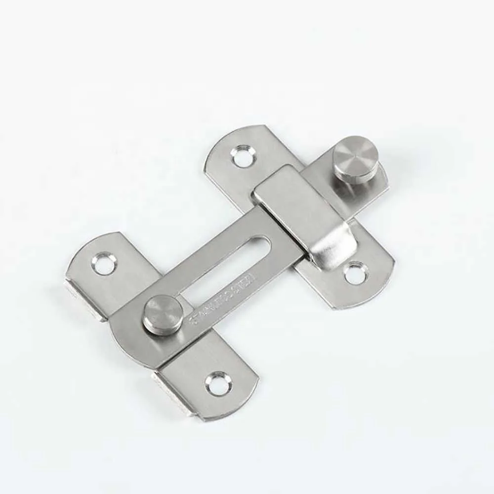 Guard Latch Bolt With Screws Sliding Window Door Lock Handle Stainless Steel Door Latch Home Safety Chain Door Home Hardware