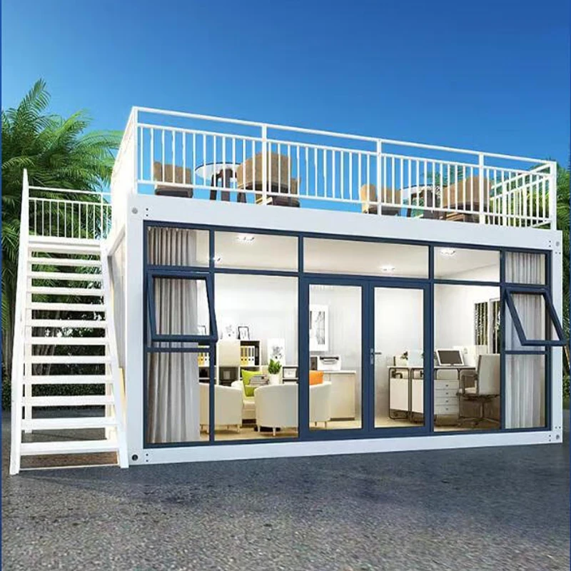 2 3 Story Modular Prefabricated Flat Pack Container House Multi Family Duplex Prefab Home for Bulgaria