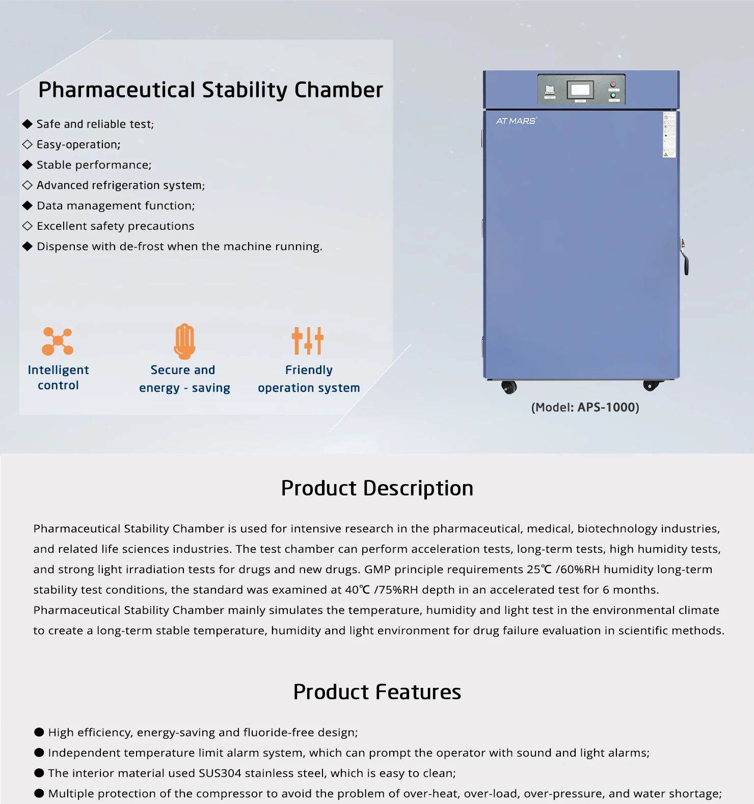 stability chamber for Drug Storage Testing Equipment