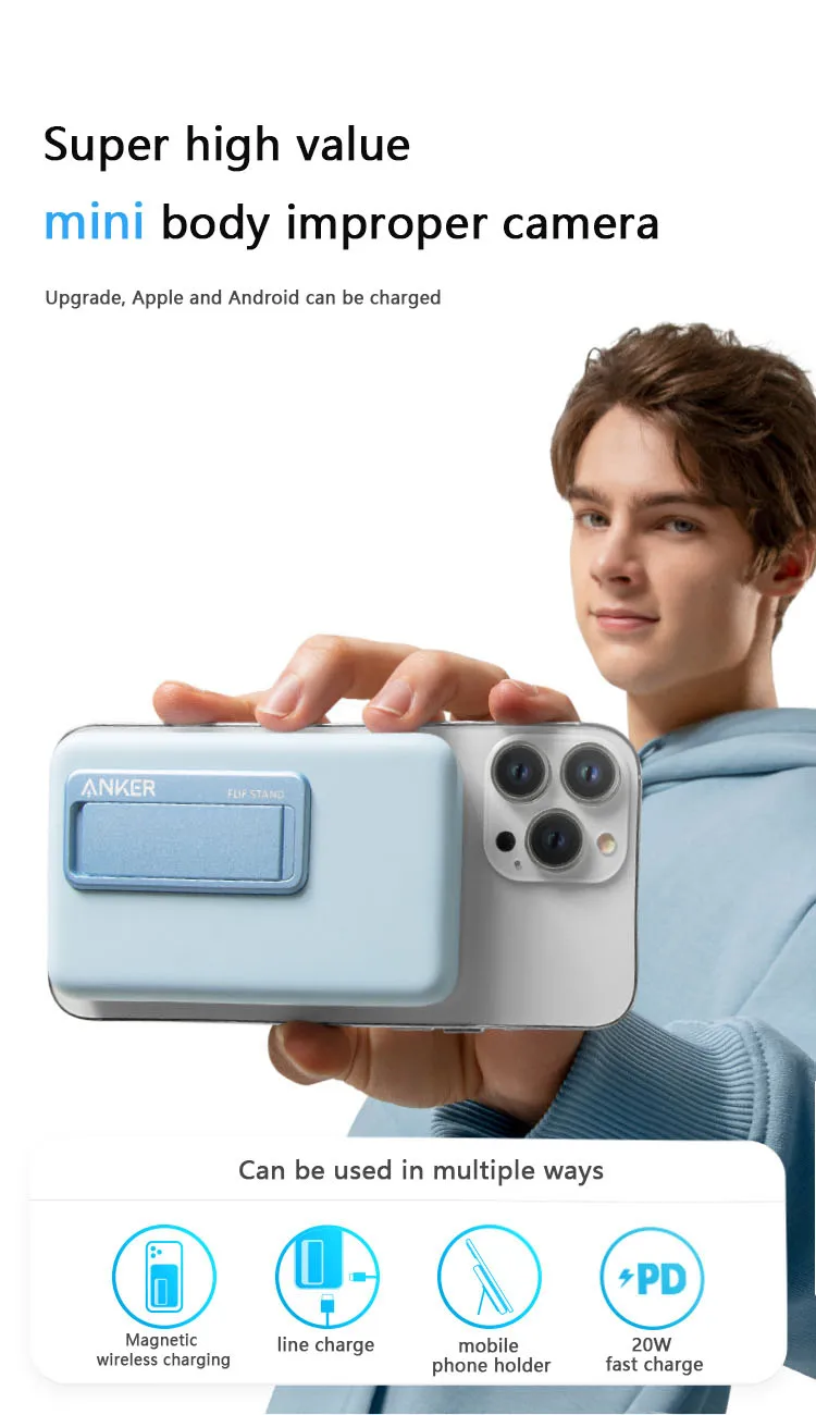 Original Anker 633 Maggo Wireless Power Bank Battery 10000mah