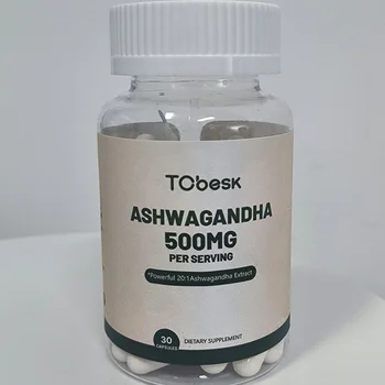 OEM/ODM Private Label Factory Supply Ashwagandha Capsules for Enhancing Vitality and Energy for Males