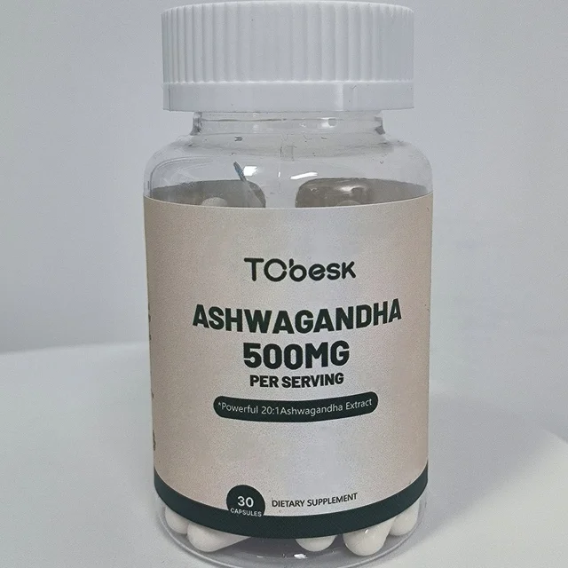 OEM/ODM Private Label Factory Supply Ashwagandha Capsules for Enhancing Vitality and Energy for Males