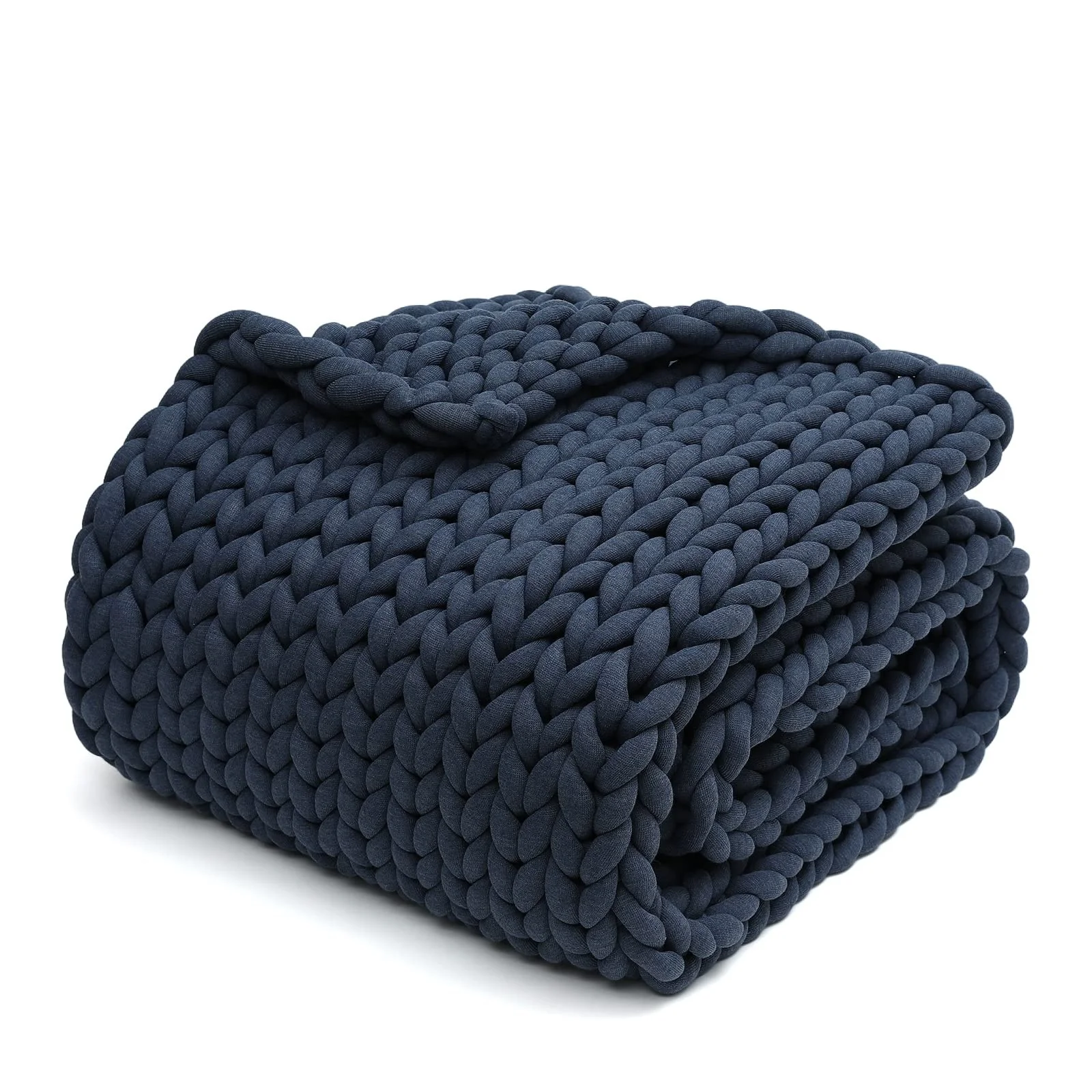 Knitted Weighted Blanket Recycled Polyester Material Breathable