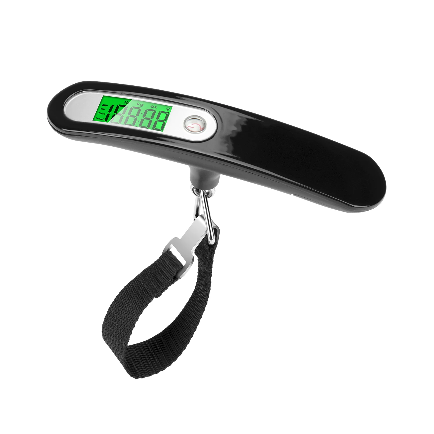 NEWWAY 50Kg Travel Luggage Scale – Digital Hanging Weighing Machine With LCD Display & Battery – Portable Baggage Weight Checker For Home & Flight Use (Steel