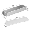 40*10*6 cm con coperchio in metallo Argento