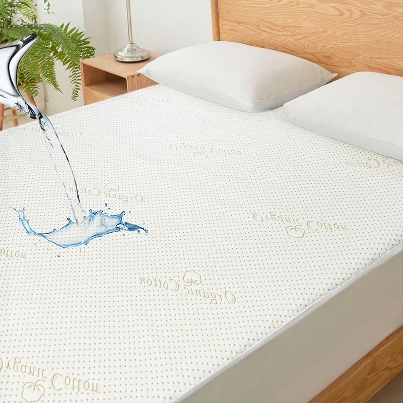 Fournisseur professionnel de protège-matelas en coton confortable, imperméable, en taille reine et roi