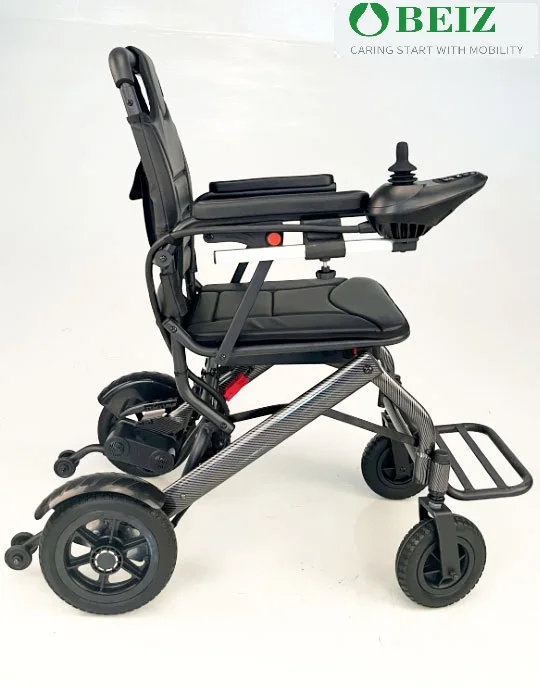 15.3kg feather Lightweight portable Aluminum Handicapped Foldable Power Electric Wheelchair easy to put in the trunk -BZ-XWEA03D manufacture