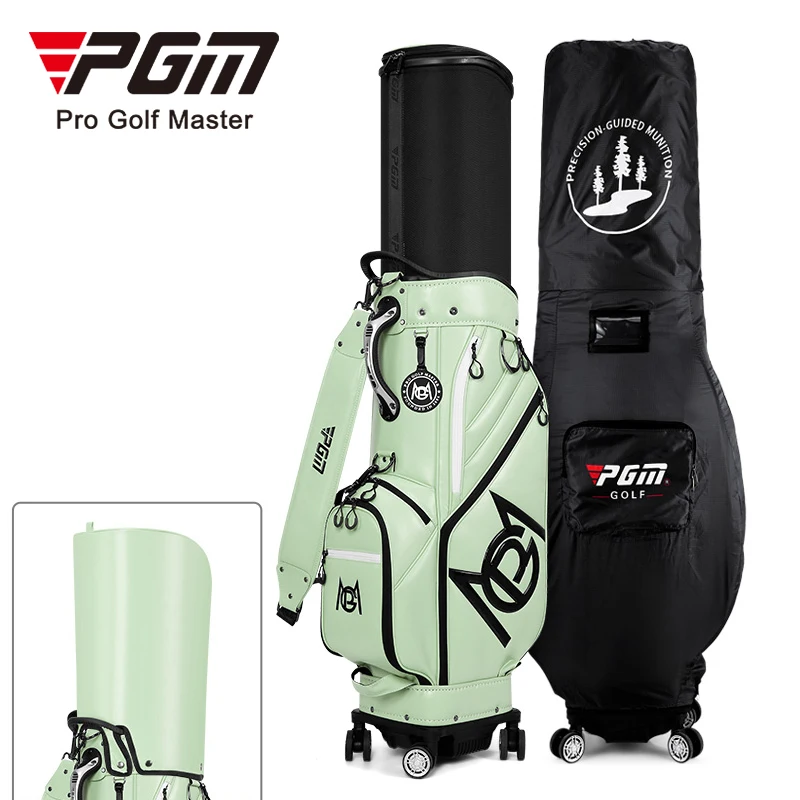 PGM QB153 Golf Travel Bag - Ultimate Hard Case with Wheels
